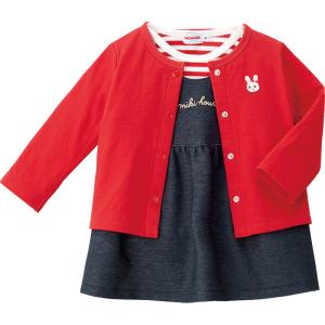 ミキハウス ジャンパースカートセット 14-1805-380  内祝い