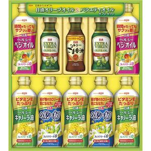 日清オイリオ オリーブオイル＆バラエティオイルギフト OV-50A お中元 お返し 結婚 出産 快気 香典返し 夏ギフト｜breezebox