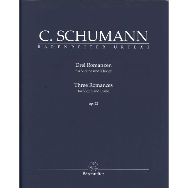 輸入楽譜／バイオリン（ヴァイオリン）／シューマン（クララ）：3つの ロマンス op. 22