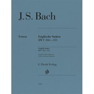 輸入楽譜／ピアノ／バッハ：イギリス組曲 BWV 806 - 811（運指なし）