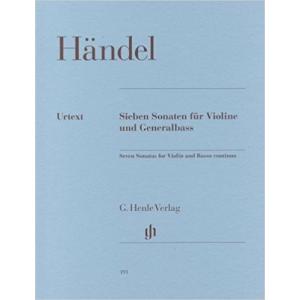 輸入楽譜／バイオリン（ヴァイオリン）／ヘンデル：7つの ソナタ