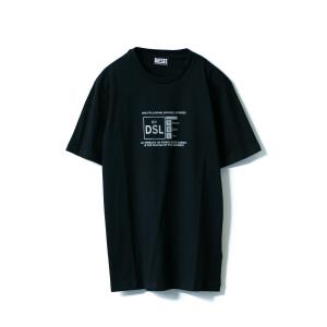 ディーゼル Tシャツ クルーネックTシャツ T-JUST-A35　 メンズ A01836 0HAYU ブラック DIESEL｜breramode