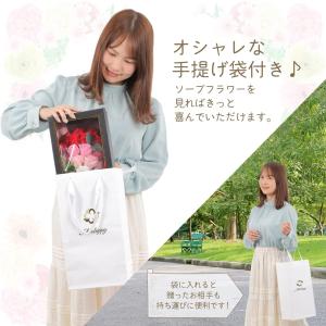 Moluppy ソープフラワー 花束 バラ 赤...の詳細画像2