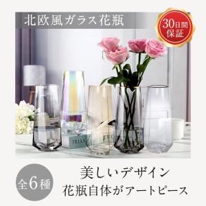 北欧風 ガラス 花瓶 シンプル モダン 上品 ...の詳細画像1