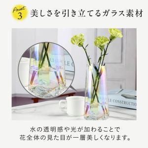 北欧風 ガラス 花瓶 シンプル モダン 上品 ...の詳細画像5