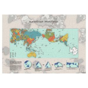 AuthaGraph World Map ポスター　世界地図ギフト　プレゼントインテリア｜BRICBLOC