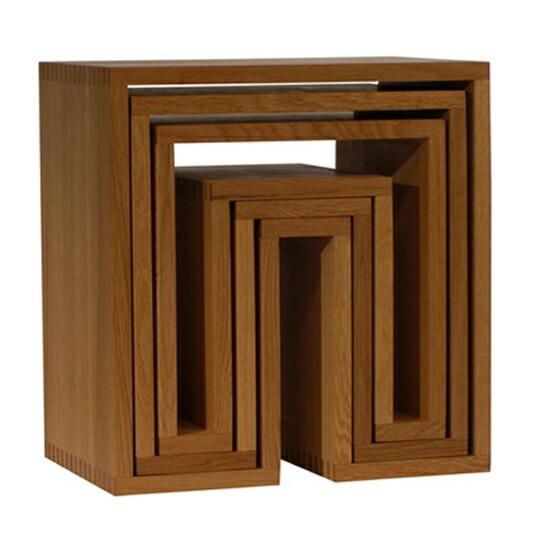 abode SHOJI - Nesting Tables（3個セット）ネスティングテーブルサイドテー...