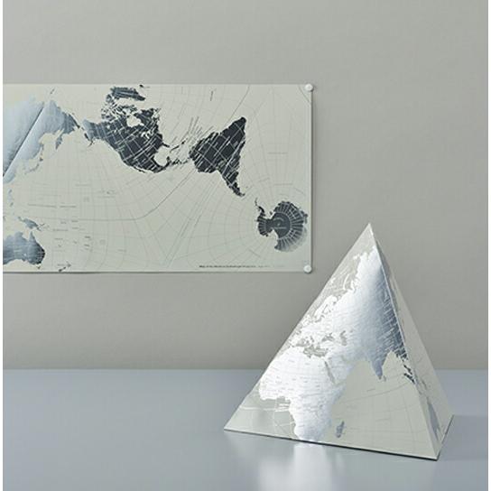PLATINUM AuthaGraph WORLD MAP &quot;our planet on tetra...