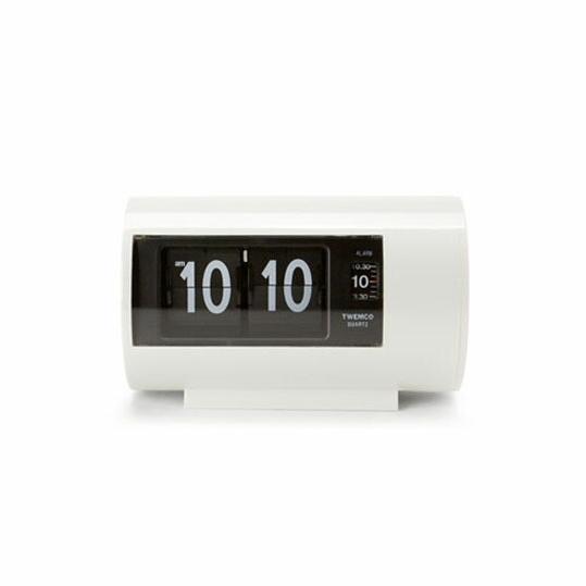 TWEMCO ALARM CLOCK AP-28 ホワイトパタパタクロックアラームクロックリビング
