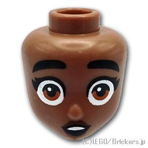 レゴ パーツ ばら売り #106009 ミニドール ヘッド - 目を見開いて驚いた顔(フレンズ アリ...
