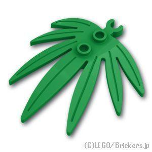 レゴ パーツ ばら売り #10884 ソードリーフ 6 x 5：グリーン | LEGOの部品