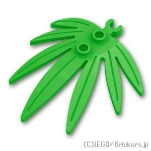 レゴ パーツ ばら売り #10884 ソードリーフ 6 x 5：ブライトグリーン | LEGOの部品
