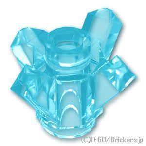 レゴ パーツ ばら売り #11127 クリスタル 4ポイント：トランスライトブルー | LEGOの部...