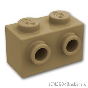 レゴ パーツ ばら売り #11211 ブロック 1 x 2 - 1面スタッド：ダークタン | LEGOの部品