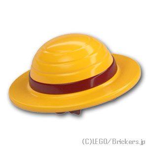 レゴ パーツ ばら売り #112400pb01 ミニドール ヘアセット - 麦わら帽子のショートヘア...