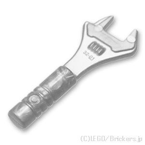 レゴ パーツ ばら売り #11402f モンキーレンチ：フラットシルバー | LEGOの部品