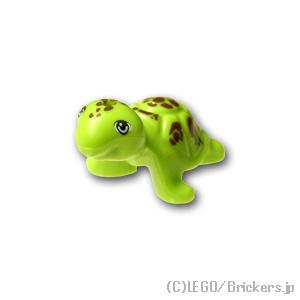 レゴ パーツ ばら売り #11603pb01 カメ(フレンズ)：ライム | LEGOの部品