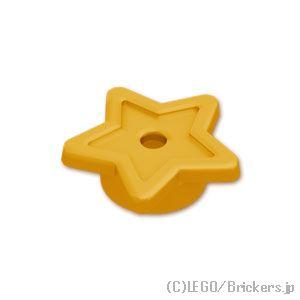 レゴ パーツ ばら売り #11609 プレート ラウンド 1 x 1 - 星：パールゴールド | LEGOの部品