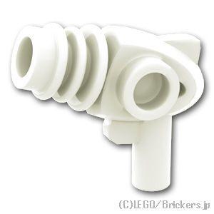 レゴ パーツ ばら売り #13608 光線銃 - ラウンドディフューザー：ホワイト | LEGOの部...