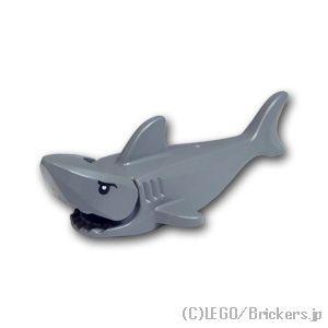 レゴ パーツ ばら売り #14518c04pb01 サメ - エラと白い瞳孔の目：ダークグレー | ...