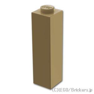 レゴ パーツ ばら売り #14716 ブロック 1 x 1 x 3：ダークタン | LEGOの部品