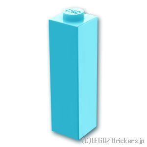 レゴ パーツ ばら売り #14716 ブロック 1 x 1 x 3：ミディアムアズール | LEGO...