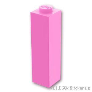 レゴ パーツ ばら売り #14716 ブロック 1 x 1 x 3：ブライトピンク | LEGOの部...