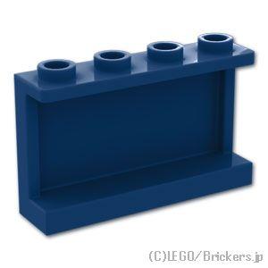 レゴ パーツ ばら売り #14718 パネル 1 x 4 x 2 - サイドサポート：ダークブルー ...