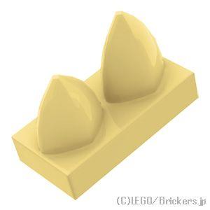 レゴ パーツ ばら売り #15209 タイル 1 x 2 - 垂直2歯：タン | LEGOの部品