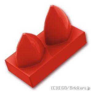 レゴ パーツ ばら売り #15209 タイル 1 x 2 - 垂直2歯：レッド | LEGOの部品