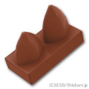 レゴ パーツ ばら売り #15209 タイル 1 x 2 - 垂直2歯：ブラウン | LEGOの部品