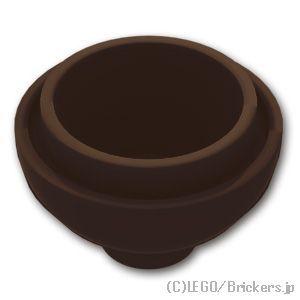 レゴ パーツ ばら売り #15395 ブロック ラウンド 2 x 2 - ドームボトム：ダークブラウ...
