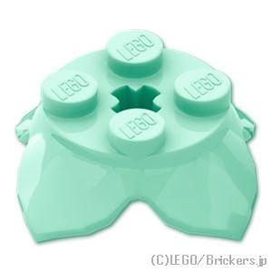 レゴ パーツ ばら売り #15469 花 2 x 2 - 4花びらと軸穴：ライトアクア | LEGO...