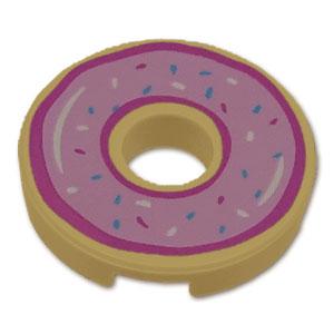 レゴ パーツ ばら売り #15535pb07 ラウンド タイル 2 x 2 - ドーナツ：タン | ...