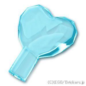 レゴ パーツ ばら売り #15745 ハートジュエル：トランスライトブルー | LEGOの部品
