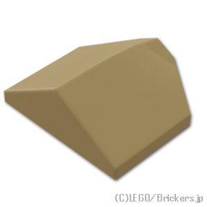 レゴ パーツ ばら売り #1762 スロープ カーブ ダブル 33° 2 x 2 ：ダークタン | ...