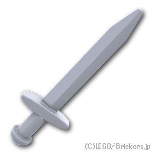 レゴ パーツ ばら売り #18031 剣 - グレートソード ポインテッド：フラットシルバー | L...