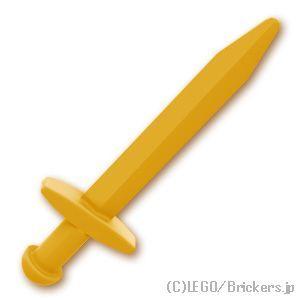 レゴ パーツ 武器 ばら売り #18031 剣 - グレートソード ポインテッド：パールゴールド |...