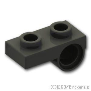 レゴ パーツ ばら売り #18677 プレート 1 x 2 - ボトム ピンホール：ブラック | LEGOの部品