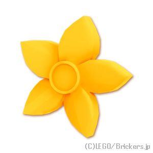 レゴ パーツ ばら売り #18853 花飾り 5枚(フレンズ)：ブライトライトオレンジ | LEGO...