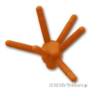 レゴ 植物 パーツ ばら売り #19119 フラワー ステム 6ステム バー：ダークオレンジ | L...