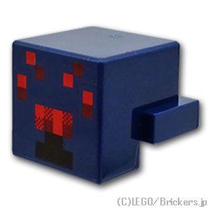 レゴ パーツ ばら売り #19727pb001 ピクセルの蜘蛛 - マインクラフト：ダークブルー |...