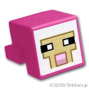 レゴ パーツ ばら売り #19727pb002 ピクセルの羊 - マインクラフト：マゼンタ | LE...