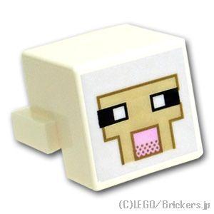 レゴ パーツ ばら売り #19727pb013 ピクセルの羊 - マインクラフト：ホワイト | LE...