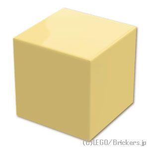 レゴ パーツ ばら売り #19729 ミニフィグ プレーンヘッド - キューブ：タン | LEGOの...