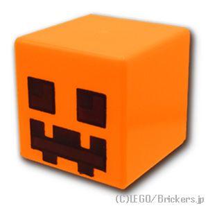 レゴ パーツ ばら売り #19729pb001 パンプキン ジャック オー ランタン：オレンジ | ...