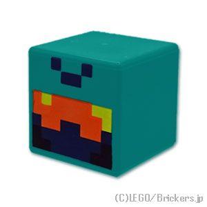 レゴ パーツ ばら売り #19729pb054 ピクセルのネザー冒険者の顔 - マインクラフト：ダー...