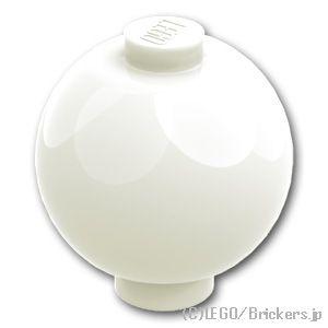 レゴ パーツ ばら売り #20953 ブロック 2 x 2 - 球型：ホワイト | LEGOの部品