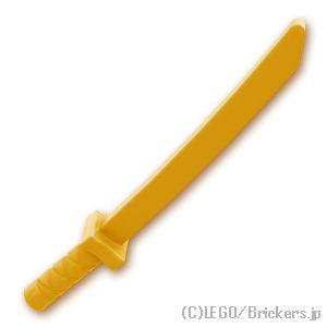 レゴ パーツ ばら売り #21459 刀 - 四角ツバ タイプ2：パールゴールド | LEGOの部品