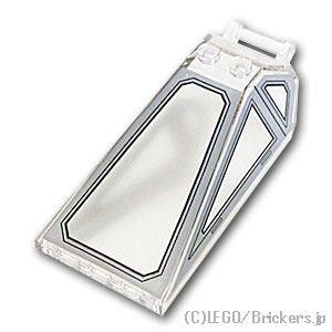 レゴ パーツ ばら売り #21849pb05 ウィンドスクリーン 8 x 4 x 2 - バーハンド...